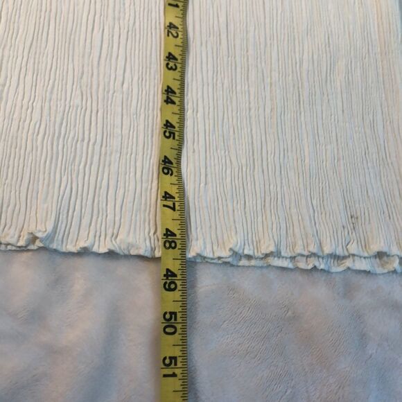 White cream LACE TOP DRESS Sleeveless Size 14 Pit to Pit 18 1/4", Preworn - Picture 8 of 16